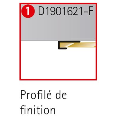 Profilé de fintion pour panneaux muraux Schulte DécoDesign, blanc