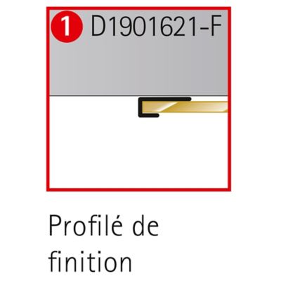 Profilé de fintion pour panneaux muraux Schulte DécoDesign, blanc