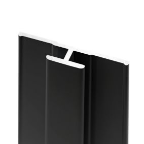 Profilé de jonction H.255 x 3,3 cm, aluminium, noir mat, Schulte Deco Design