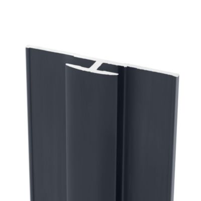 Profilé de jonction pour panneaux muraux H.255 cm, aluminium ...