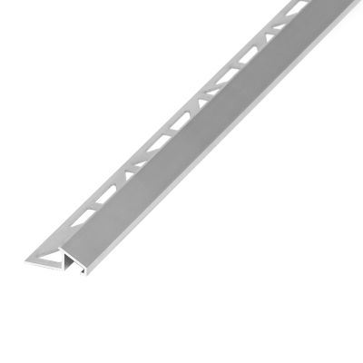 Profilé de rattrapage extérieur Diall droit aluminium brut argent lisse 32mmx100cm