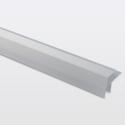 Profilé de rénovation de marche en aluminium décor métal mat GoodHome 16 x 25 x 1800 mm