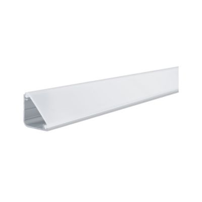 Profilé de strip LED Delta Paulmann IP20 Alu, Satiné L.1 m x P.2 cm x H.2 cm
