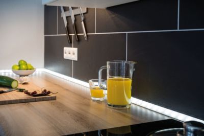 Profilé de strip LED Delta Paulmann IP20 Alu, Satiné L.1 m x P.2 cm x H.2 cm