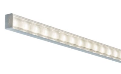 Profilé de strip LED Square IP20 aluminium, satiné Paulmann L.200 x H.15 x P.23cm