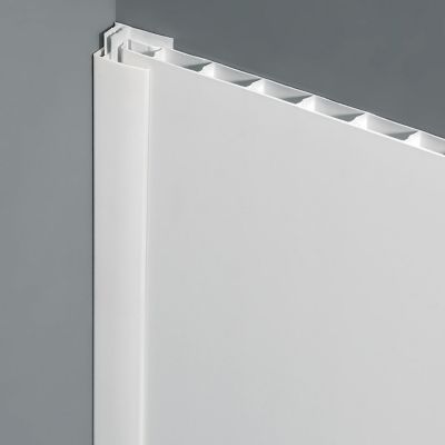 Profilé finition d'extrémité Grosfillex clipsable blanc
