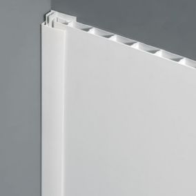Profilé finition d'extrémité Grosfillex clipsable blanc