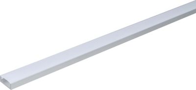 Diffuseur LED noir de 1m à clipser pour profilé aluminium