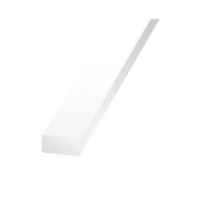 Profilé rectangulaire PVC Blanc