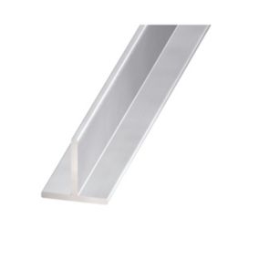 Profilé T aluminium anodisé incolore 20 x 20 mm, 1 m