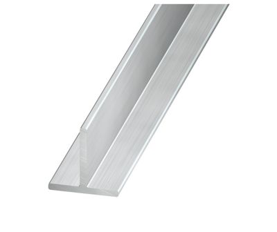 Profilé T aluminium brut 15 x 15 mm, 1 m