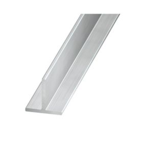 Profilé T aluminium brut 15 x 15 mm, 1 m