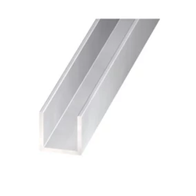 Profilé U aluminium anodisé 20 x 22 x 20 x 1.5 mm, 2 m