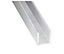 Profilé U aluminium anodisé incolore 10 x 10 x 10 mm, 1 m