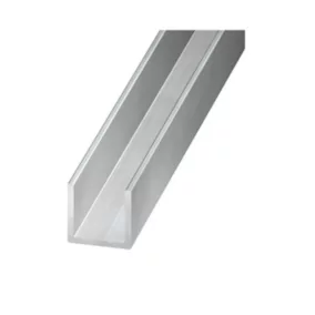 Profilé U aluminium brut 8 x 8 x 8 mm, 1 m