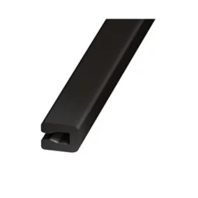 Profilé U entourage tôle PVC noir 7 x 4 mm, 1 m