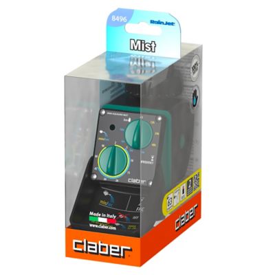 Programmateur Claber Aquauno Mist coloris Noir et turquoise