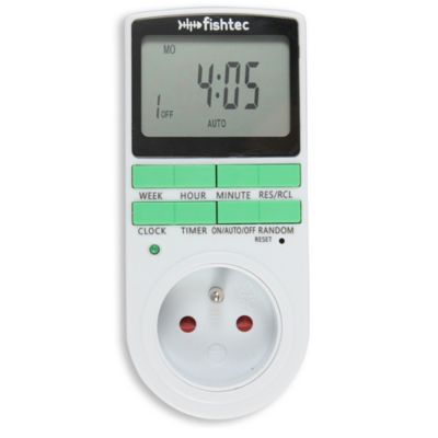 Programmateur digital 16A 3680W - 10 programmes - Mode aléatoire - Écran LCD - Mémoire intégrée