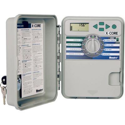 Programmateur extérieur 6 stations 3 programmes Hunter XC-601-E x-core