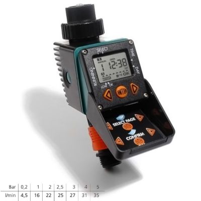 Programmateur nez de robinet d'arrosage 1 voie Claber 8454 aquauno vidéo 2
