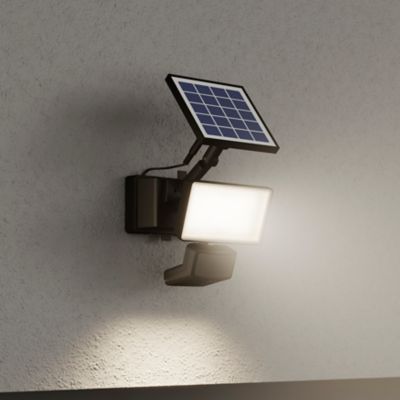 Borne LED Solaire, à détecteur de mouvement, intensité de 400 lumens