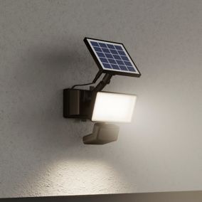 Projecteur LED Extérieur Avec Panneau Solaire Lampe Mural Réverbère Jardin  Phare