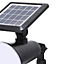 Projecteur à piquer à énergie solaire 45lm 0.63W IP44 10.5cm Noir
