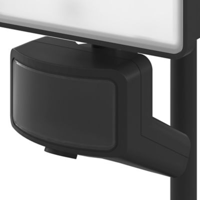 Projecteur à piquer solaire LED intégré à détection Davern 400lm IP65 noir Goodhome