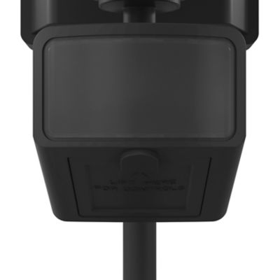 Projecteur à piquer solaire LED intégré à détection Davern 400lm IP65 noir Goodhome