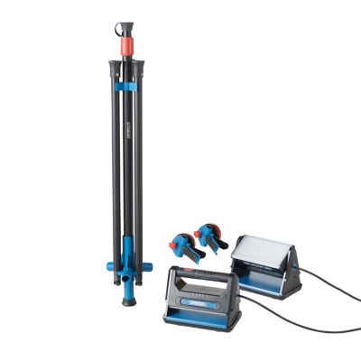 Projecteur de chantier double sur pied à LED filaire Erbauer Lewo 1600 lumens (20W)