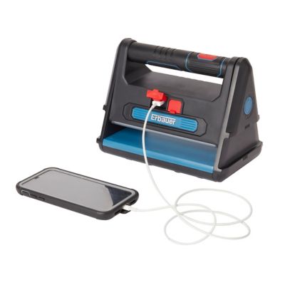 Projecteur de chantier Erbauer sur batterie + USB 2000 lumens sans fil