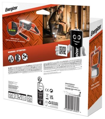 Projecteur de chantier rechargeable Energizer Hard Case professionnel 1100 lumens