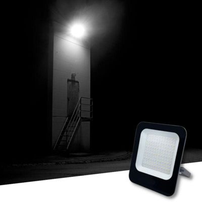 Projecteur Extérieur LED 150W IP65 Noir (Pack de 5) - Blanc Froid 6000K - 8000K - SILAMP