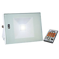 Projecteur extérieur à détection Tibelec blanc LED 12W
