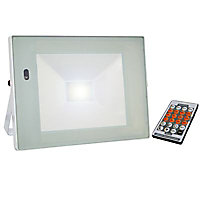 Projecteur extérieur à détection Tibelec blanc LED 22W