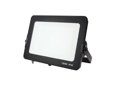 Projecteur LED 150W Noir Etanche IP65 Forte luminosité 12750 Lumens Blanc froid 6400K garage jardin terrain de sport