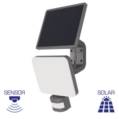 Projecteur LED 15W avec panneau solaire déporté et détecteur