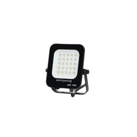 Projecteur LED 20W Noir étanche IP65 1800lm 115W Blanc Chaud 2700K