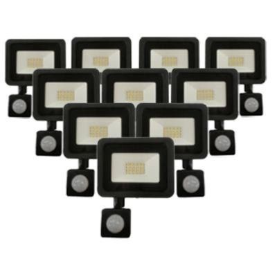 Projecteur LED 30W avec Détecteur IP65 (Pack de 10) - Blanc Neutre 4000K - 5500K - SILAMP