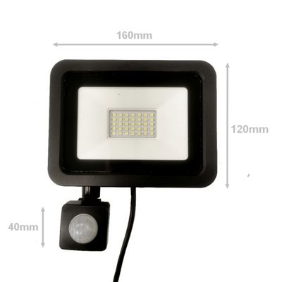 Projecteur LED 30W avec Détecteur IP65 (Pack de 10) - Blanc Neutre 4000K - 5500K - SILAMP