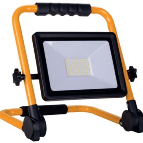 Projecteur LED 30W pour Chantier IP65 Portable + 3M de câble - Blanc Froid 6000K - 8000K - SILAMP