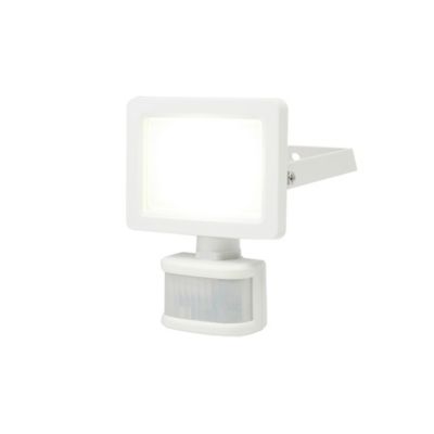 Projecteur LED à détection Lucan 1000lm 10W IP65 GoodHome blanc