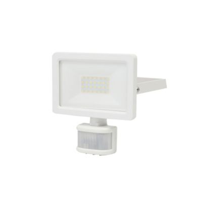 Projecteur LED à détection Lucan 2000lm 20W IP65 GoodHome blanc