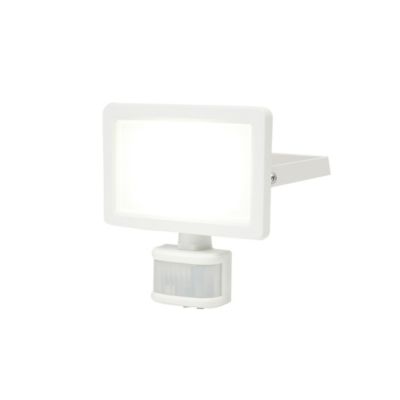 Projecteur LED à détection Lucan 2000lm 20W IP65 GoodHome blanc