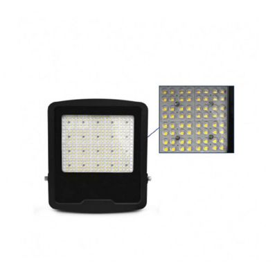 Projecteur LED Asymétrique AC220-240V 100W 12000lm 40x90 étanche IP65 IK06 321x282mm - Blanc Naturel 4000K