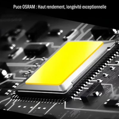 Projecteur LED avec détecteur de mouvement 50W Noir Etanche IP65 extérieur Forte luminosité 5500 Lumens Blanc chaud 3000K