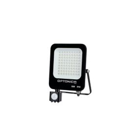 Projecteur LED avec Detecteur 50W Noir étanche IP65 4700lm Blanc du jour 6000K