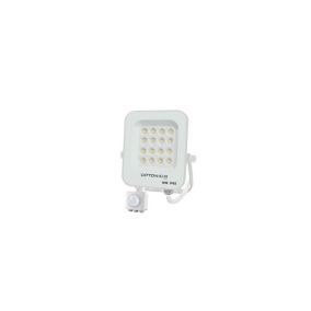 Projecteur LED avec Detecteur Blanc 10W étanche IP65 900lm Blanc Chaud 3000K