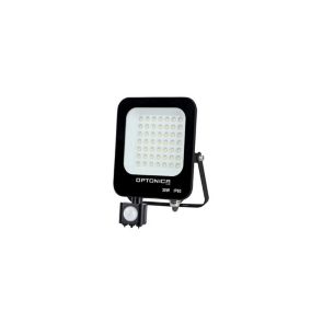 Projecteur LED avec Detecteur Noir 30W étanche IP65 2700lm Blanc Chaud 3000K