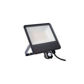 Projecteur LED à Détecteur PIR Orientable 50W 6000lm (400W) 360 étanche IP44 Noir 240mmx180mm - Blanc Naturel 4000K